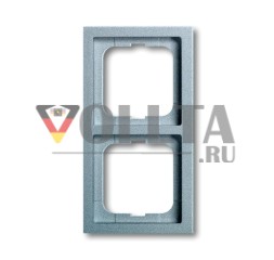 Busch-Jaeger 1722-183K future® линейная рамка, 2-сторонняя рамка алюминий серебристый