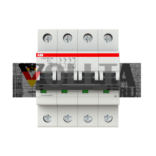 Автоматический выключатель ABB Stotz-Kontakt 2CDS273446R0011 S203MT-D1NA D-Char.10kA 1A 3P+NA