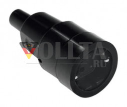 Bachmann 913.175 Vollgummi Шуко Розетка кабельная цвет:черный,
