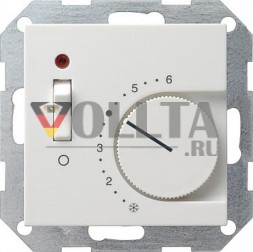 Gira 039203 System55 Регулятор температуры помещения, цвет:чисто белый, тон:глянец