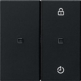 Gira 5493005 клавишный переключатель радиошина черный с пластиковым термопластиком