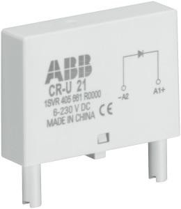 ABB STOTZ-KONTAKT CR-U 81, CR-U 81 вставной модуль варистора, без светодиода, 230 В переменного тока, 1SVR405666R2000