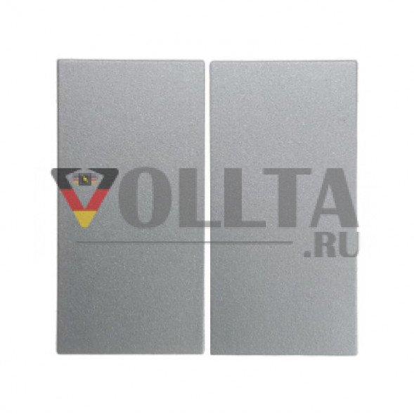Berker 16231404 S1 Двойной переключатель, коромысловый выключатель,  цвет: алюминевый, тон: матовый