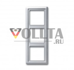 Busch-Jaeger 2103-33 серия:Allwetter44 рамка,3 группы, цвет:алюминевый