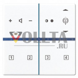 Jung RANA5140TSWW AS500 клавишный блок с Radio цвет: альпийский белый