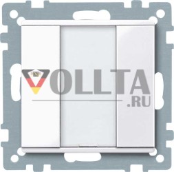 MERTEN 617125 кнопка 1-сторонняя активная белая глянцевая система