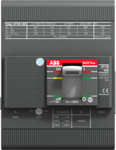 ABB Stotz-Kontakt XT1H 160 TMD 80-800 4p FF, XT1H 160 TMD 80-800 4P FF Компактный автоматический выключатель Tmax XT1, 1SDA067459R0001