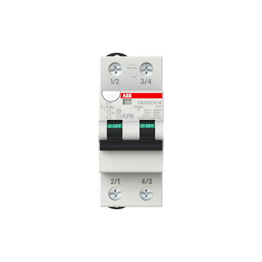 ABB Stotz-Kontakt 2CSR772440R1105 DS202CRMA-B10/0,03AP-R 2P A B10 30mA FI/LS переключатель