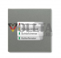 Busch-Jaeger 6730-803 Solo LED-Дисплей WaveLINE цвет:метеор/серый металлик