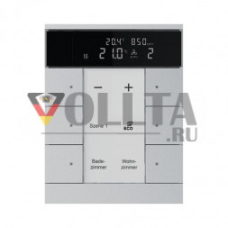 Busch-Jaeger 2CKA006330A0059 SBC/U6.0.11-83 HVAC/CO2 6-ф. алюминиевый серебристый комнатный терморегулятор