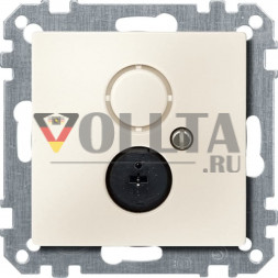 Schneider серия: Merten 297444 System M Динамик-розетка крышка, цвет: кремово-белый, тон: матовый