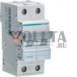 Автоматический выключатель Hager MCN225 2-полюсный C25A 6kA 2M