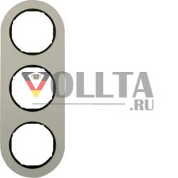 Berker 10132084 рамка алюминий/черный серия R.classic