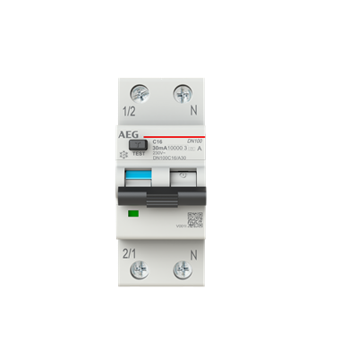 Busch-Jaeger 2CSR975131R1164 DN100C16/A30 1P+N Тип AC 16A 30mA 10kA FI/LS переключатель