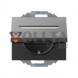 Berker 47487106 K1 SCHUKO-розетка 16А, цвет:антрацит, тон: матовый