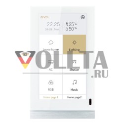 GVS 88188155 Сенсорная панель KNX V50s | горизонтальная/вертикальная | белая | 5 дюймов