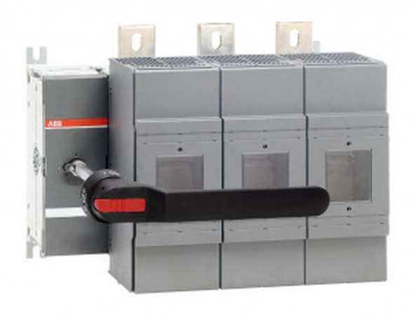 ABB Stotz-Kontakt OS1250D03P, выключатель нагрузки для предохранителя, 3-полюсный, 1250A с ручкой и валом, 1SCA105475R1001