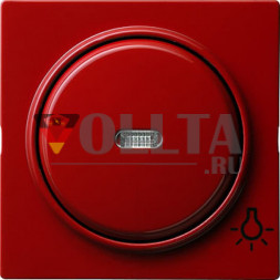 Gira 028543 S-Color крышка, освещаемая, c символом  свет, цвет: красный, тон:глянец