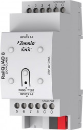 Zennio ZIO-RQUAD8 RailQUAD KNX-модуль аналоговый, цифровые входы 8