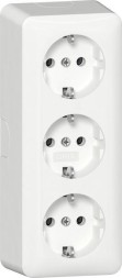 Gira 478913 3f AP RW розетка SCHUKO