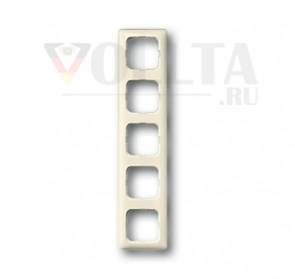 Busch-Jaeger 2515-212K-102 Duro2000 SI Linear рамка пятерная цвет: кремово-белый