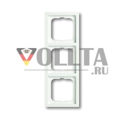 Busch-Jaeger 1723-884K future® линейная рамка, 3-сторонняя рамка студийно-белый матовый