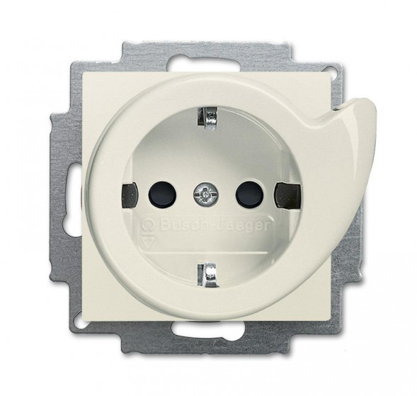 Busch-Jaeger 20 EUCBDR-82 Busch-Service socket®, с повышенной защитой контактов, цвет слоновая кость