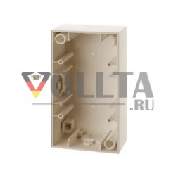 Berker 10428982 S1 накладной корпус двойная, цвет: кремово-белый, тон:глянец
