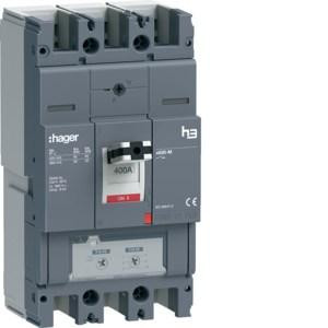 Автоматический выключатель Hager HMJ400DR h3 x630 TM ADJ 3P3D 400A 50kA