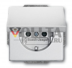 Busch-Jaeger 20EUK-83 Future linear, SCHUKO-розетка  16А, цвет:алюминевый