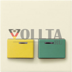 Gira 025601 System55 кнопка отключения, крышка, цвет: кремово-белый, тон:глянец