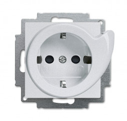 Busch-Jaeger 20 EUCBDR-83 Busch-Service socket®, с повышенной защитой контактов, алюминий серебристый