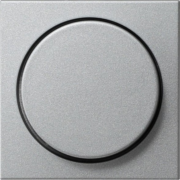 Gira 065026 System55 Диммер  крышка, цвет: алюминевый