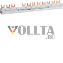 Фазовая шина Hager KDN363F 3-полюсная
