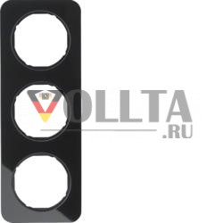 Berker 10132116 стекло в рамке, черный Berker R.1