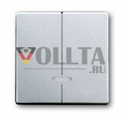 Busch-Jaeger 6545-83 Future linear, Клавиша для 2-канального светорегулятора, крышка, цвет:алюминевый