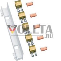 Соединитель сборной шины Hager ZM25F поле/поле 5-полюсный 12x10