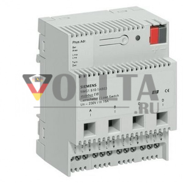 Siemens 5WG1510-1AB03 Lastschalter N510/03 четверная 16А,