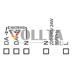 LUNATONE 89453849-250 DALI-LED-Power-Supply CC DT6 | 1-канальный, 250 мА: