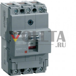 Автоматический выключатель Hager HNA160H x160 3-полюсный 40кА 160А