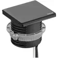 Встроенная розетка EVOline Square80, с 3-м кабелем, 1x защитный контакт, 1x USB-A, в черном цвете 159270000300
