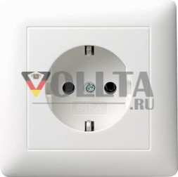 Gira 044003 Standard55 SCHUKO-розетка 16А, цвет:чисто белый, тон:глянец