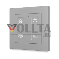 Сенсор кнопки ZENNIO ZVIT55X4 KNX Tecla 55 | 4-кратный | прозрачный
