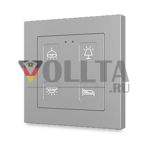 Сенсор кнопки ZENNIO ZVIT55X4 KNX Tecla 55 | 4-кратный | прозрачный