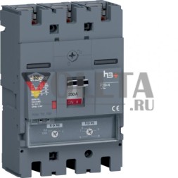Автоматический выключатель Hager HNT250DR h3+ P250 3P3D 250А 40кА