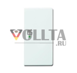 Переключатель клавишный Busch-Jaeger 6233-22-84, 2-позиционный, правый, с символом «Сцена», студийный белый