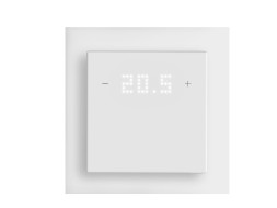 MULLER TS 58.00 knx2 KNX сенсорный датчик | 2-сторонний, дисплей, регулятор температуры | студийный белый | 55x55 мм