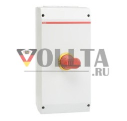 ABB Stotz-Kontakt OTE25A6B, выключатель безопасности ЭМС 6-полюсный 15 кВт 400 В с красно-желтой ручкой, 1SCA022615R0500