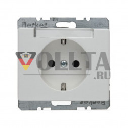 Berker 47380069 Arsys SCHUKO-розетка  16А, безопасная для тедей,цвет:полярная белизна, тон:глянец