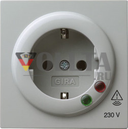 Gira 045142 S-Color SCHUKO-розетка 16А, цвет:серый, тон:глянец